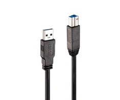 Lindy 43098 USB cable 10 m USB 3.2 Gen 1 (3.1 Gen 1) USB A USB B Juodas