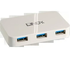 USB Hub - LINDY 4 Prievadų USB 3.0 Hub 5 Gbps su 0.5 m Kabeliu