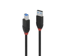 USB Kabelis - LINDY USB 3.0 A/B Aktyvus Prailginimas, 5Gbps, 10 m, Juodas