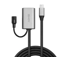 USB Prailginimo Laidas - LINDY USB 3.2 5Gbps C/C Aktyvus Prailginimo Laidas, 5 m, Juodas