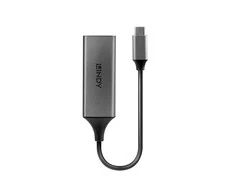 Adapteris - LINDY USB 3.2 Type C Gigabit Ethernet Adapteris, RJ45, 5Gbps, Sidabrinis