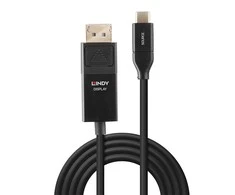 USB kabelis Lindy USB-C - DisplayPort 3 m Juodas (43303)