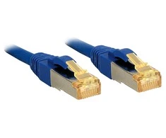 Tinklo Kabelis - LINDY RJ45 S/FTP LSZH Tinklo Kabelis, Cat.6A Jungtis, Cat.7 Raw, M/M, 0.5 m, Mėlynas