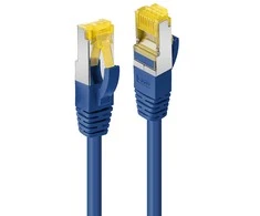 Tinklo Kabelis - LINDY RJ45 S/FTP LSZH Tinklo Kabelis, Cat.6A Kištukas, Cat.7 Neapdirbtas Kabelis, 1.5 m, Mėlynas