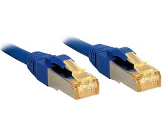 Tinklo Kabelis - LINDY RJ45 S/FTP LSZH Tinklo Kabelis, Cat.6A Kištukas, Cat.7 Neapdirbtas Kabelis, 7.5 m, Mėlynas