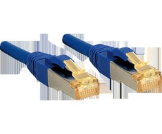 Tinklo Kabelis - LINDY RJ45 S/FTP LSZH Tinklo Kabelis, Cat.6A Kištukas, Cat.7 Neapdirbtas Kabelis, 7.5 m, Mėlynas