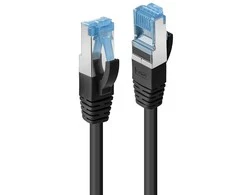 Tinklo Kabelis - LINDY Cat.6A S/FTP TPE Tinklo Kabelis, RJ45, M/M, 500MHz, 0.3 m, Juodas