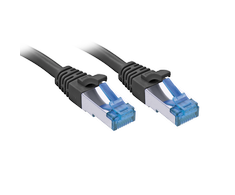 Tinklo Kabelis - LINDY Cat.6A S/FTP TPE Tinklo Kabelis, RJ45, M/M, 500MHz, 7.5 m, Juodas