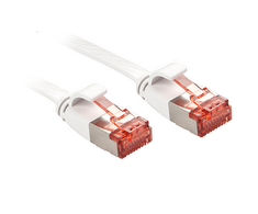 Tinklo Kabelis - LINDY Cat.6 U/FTP Plokščias Tinklo Kabelis, RJ45, M/M, 250MHz, 32AWG, 1 m, Baltas
