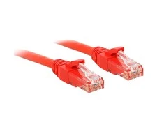 Tinklo Kabelis - LINDY Cat.6 U/UTP Tinklo Kabelis, RJ45, M/M, 250MHz, 0.3 m, Raudonas