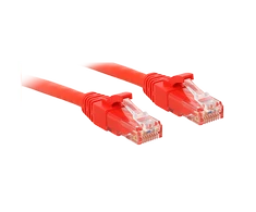 Tinklo Kabelis - LINDY Cat.6 U/UTP Tinklo Kabelis, RJ45, M/M, 250MHz, 0.3 m, Raudonas