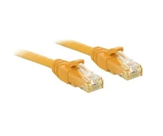Tinklo Kabelis - LINDY Cat.6 U/UTP Tinklo Kabelis, RJ45, M/M, 250MHz, 0.3 m, Geltonas