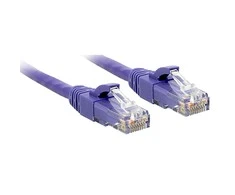 Tinklo Kabelis - LINDY Cat.6 U/UTP Tinklo Kabelis, RJ45, M/M, 250MHz, 1 m, Purpurinis