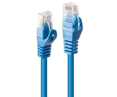 Tinklo Kabelis - LINDY Cat.6 U/UTP Tinklo Kabelis, RJ45, M/M, 250MHz, CCA, 1 m, Mėlynas