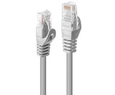 Tinklo Kabelis - LINDY Cat.5e U/UTP Tinklo Kabelis, RJ45, M/M, 100MHz, 2 m, Pilkas