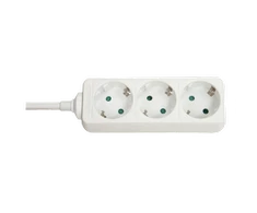 Ilgiklis - LINDY 3 Lizdų Schuko Prailgintuvas, 3500W, 250VAC, 1.4 m, Baltas
