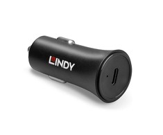 Automobilinis įkroviklis - LINDY 27W USB Type C PD automobilinis įkroviklis 12-24V DC