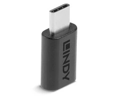 USB Adapteris - LINDY USB 3.2 Type C į C M/F Adapteris, Juodas