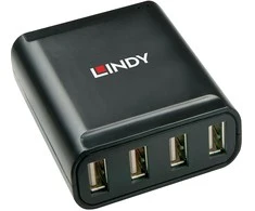 USB Ilgintuvas - LINDY 4 Prievadų USB 2.0 Cat.6 Ilgintuvas 60 m