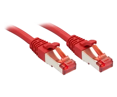 Tinklo Kabelis - LINDY 3m Cat.6 S/FTP 250MHz RJ45 M/F Raudonas