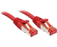 Lindy Tinklo Kabelis - Cat.6 S/FTP 5m RJ45 250MHz Varis 27AWG Raudonas