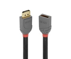 DisplayPort Kabelis - LINDY DisplayPort 1.4 Prailginimo Kabelis, M/M, 3 m, Juodas