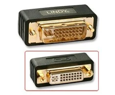 Adapteris - LINDY DVI-I M/F į DVI-I F Adapteris, Juodas