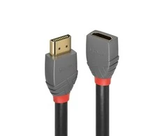 HDMI Prailginimo Laidas - LINDY Anthra Line HDMI M/F, Didelės Spartos, 4096x2160@60Hz, 3 m, Juodas