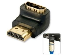 Lindy Adapteris - HDMI M/F 90° Dešinys Kampas 4K UHD 60Hz 18Gb/s