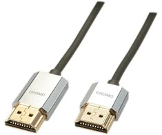 HDMI Laidas - LINDY Cromo Slim HDMI Laidas, Didelės Spartos, M/M, 4.5 m, Pilkas