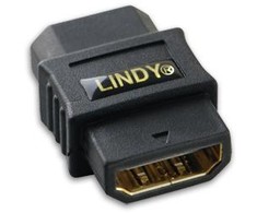 Adapteris - LINDY HDMI M/F Jungtis, 18Gb/s, 4K, UHD, 60Hz, Juodas