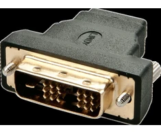 Adapteris - LINDY HDMI F/M į DVI-D M Adapteris, 1920x1200, Auksiniai Kontaktai, Juodas
