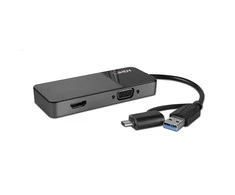 Adapteris - LINDY USB 3.0 Type A/C į HDMI &amp; VGA konverteris 3840x2160 30Hz