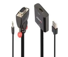 System przekazu sygnału AV Lindy Adap VGA&amp;Audio to HDMI Konverter