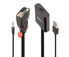 System przekazu sygnału AV Lindy Adap VGA&amp;Audio to HDMI Konverter