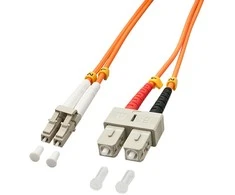 Tinklo Kabelis - LINDY Pluošto Kabelis LC/SC OM2 2m 50/125µm Multimode