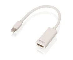 Adapteris - LINDY Mini DisplayPort 1.2 į HDMI 4K Pasyvus Adapteris Konverteris, 30Hz, 10.8Gbps, Baltas