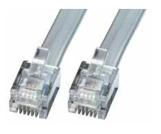 Tinklo Kabelis - LINDY RJ12 Tinklo Kabelis 6P6C, M/M, 5 m, Pilkas