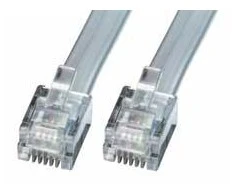 Tinklo Kabelis - LINDY RJ12 Tinklo Kabelis 6P6C, M/M, 5 m, Pilkas