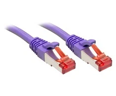 Tinklo Kabelis - LINDY Cat.6 S/FTP Tinklo Kabelis, RJ45, M/M, 250MHz, 27AWG, 1 m, Purpurinis