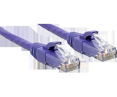Tinklo Kabelis - LINDY Cat.6 U/UTP Tinklo Kabelis, RJ45, M/M, 250MHz, 0.3 m, Purpurinis