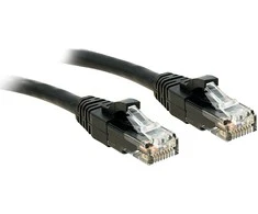 Tinklo Kabelis - LINDY Cat.6 U/UTP Tinklo Kabelis, RJ45, M/M, 250MHz, 10 m, Juodas