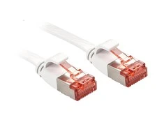 Tinklo Kabelis - LINDY Cat.6 U/FTP Plokščias Tinklo Kabelis, RJ45, M/M, 250MHz, 32AWG, 0.3 m, Baltas