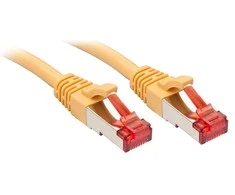 Tinklo Kabelis - LINDY Cat.6 S/FTP Tinklo Kabelis, RJ45, M/M, 250MHz, 27AWG, 0.3 m, Geltonas