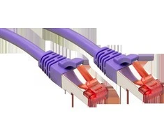 Tinklo Kabelis - LINDY Cat.6 S/FTP Tinklo Kabelis, RJ45, M/M, 250MHz, 27AWG, 0.3 m, Purpurinis