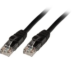 Tinklo Kabelis - LINDY Cat.6 U/UTP Tinklo Kabelis, RJ45, M/M, 250MHz, 1 m, Juodas