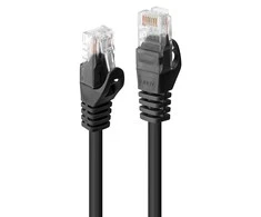 Tinklo Kabelis - LINDY Cat.6 U/UTP Tinklo Kabelis, RJ45, M/M, 250MHz, CCA, 2 m, Juodas