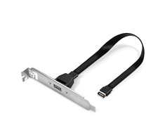 Kabelis USB Lindy USB-C - USB-C 0.45 m Juodas (33118)