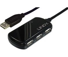 USB Hub - LINDY USB 2.0 Aktyvus Prailginimas Pro Hub 8 m 4-Port USB 2.0 60 m 480Mbps Galia