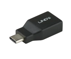 Adapteris - LINDY USB 3.2 Type C į A Adapteris, Juodas